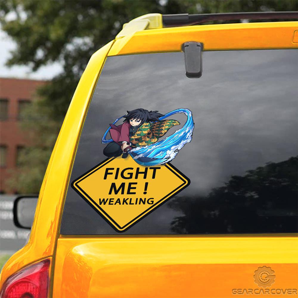 Giyuu Warning Car Sticker Custom For Fans - Gearcarcover - 3