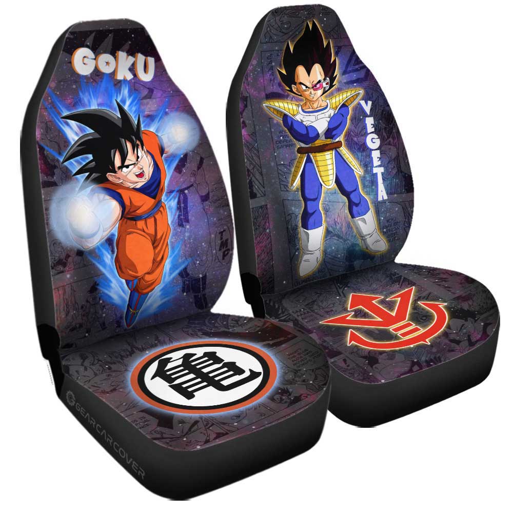 Goku And Vegeta Car Seat Covers Custom Galaxy Style Car Accessories - Gearcarcover - 3