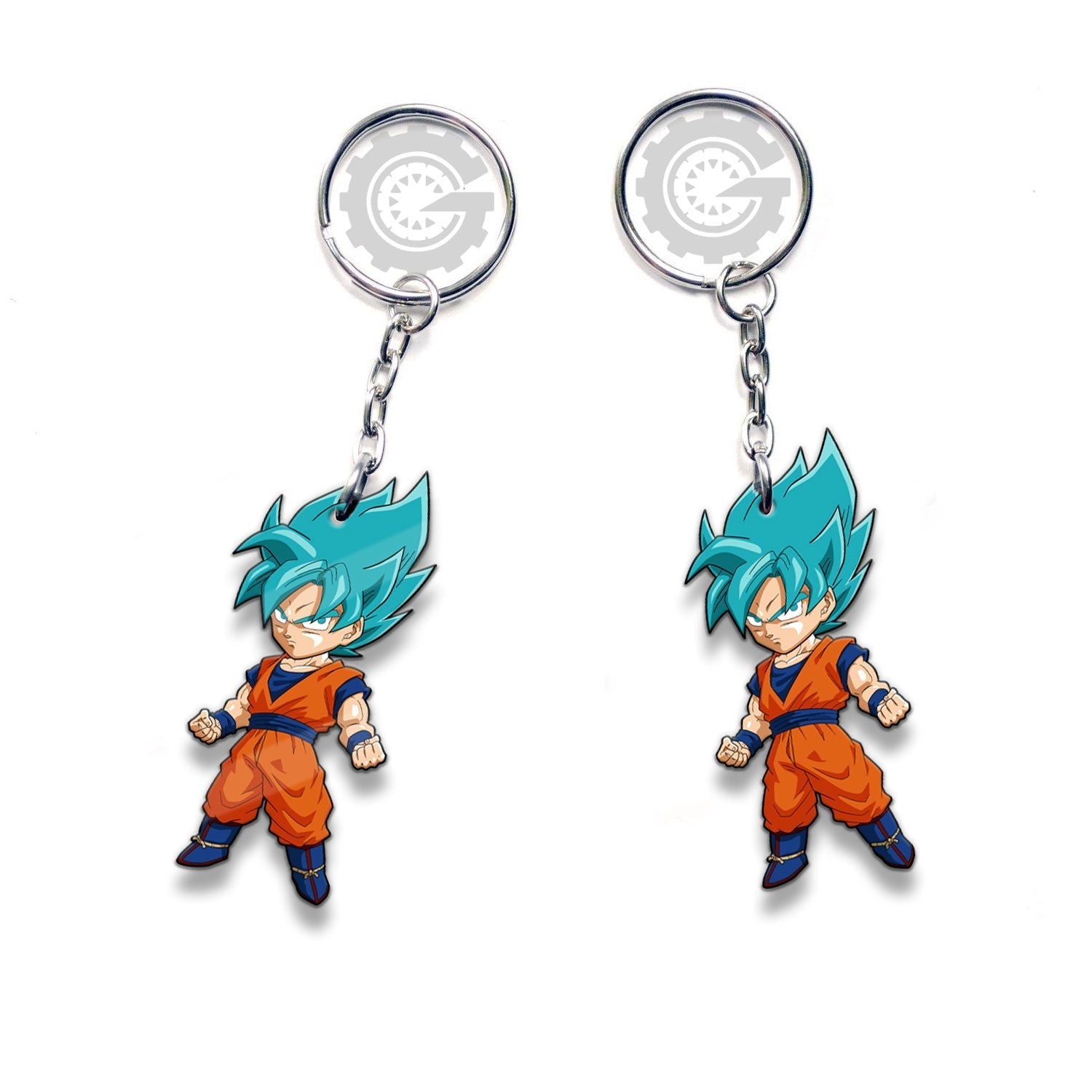 Goku Blue Keychain Custom Car Accessories - Gearcarcover - 3