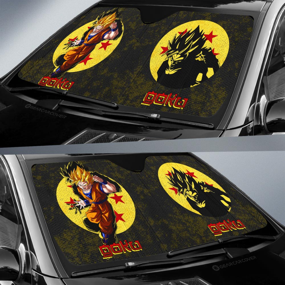 Goku SSJ Car Sunshade Custom Car Interior Accessories - Gearcarcover - 3