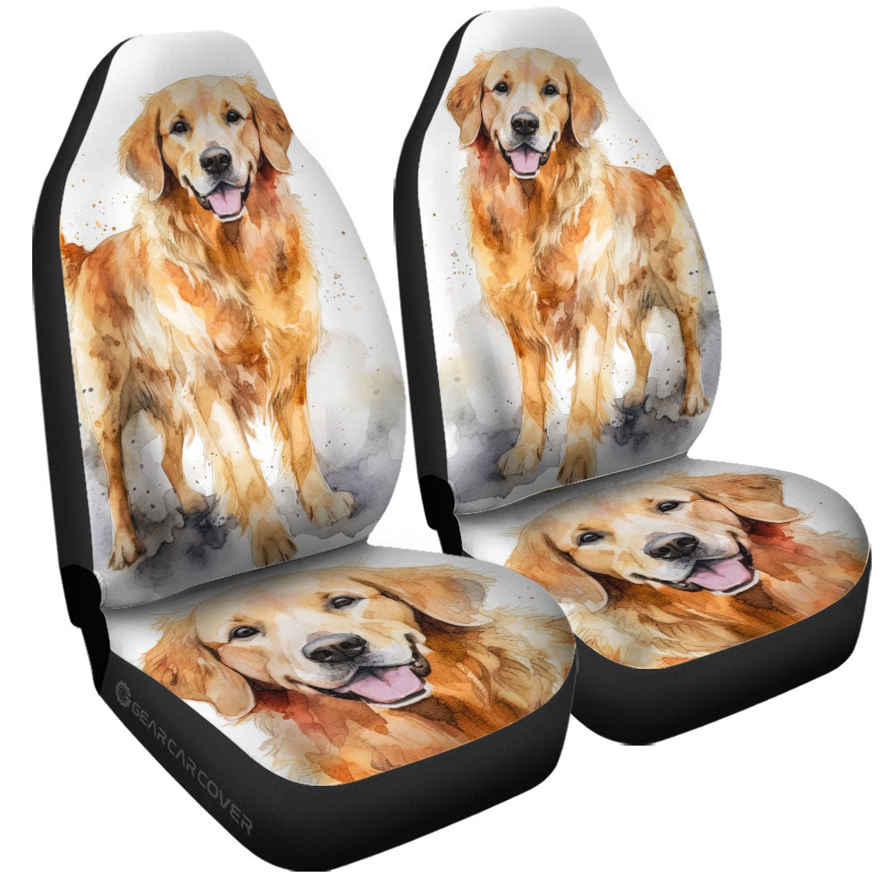 Golden Retriever Car Seat Covers Custom Car Accessories - Gearcarcover - 2