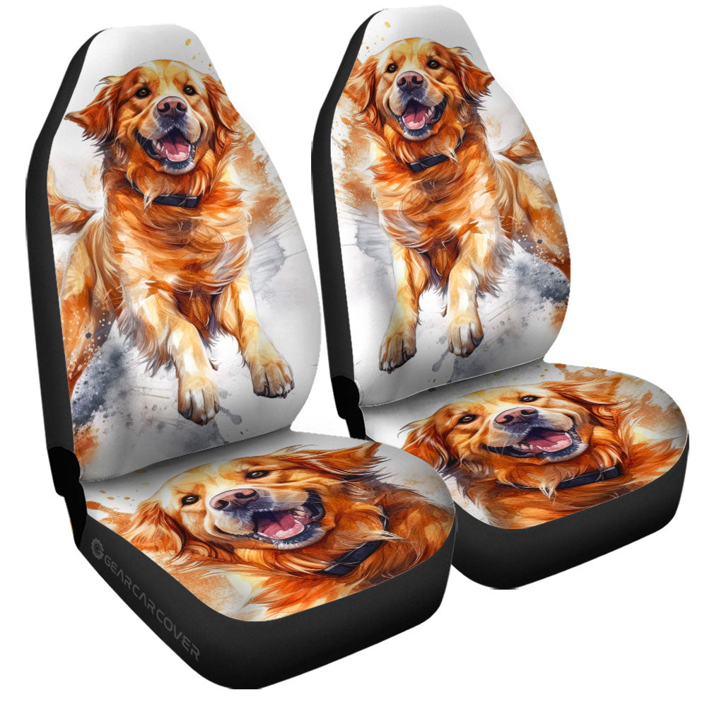 Golden Retriever Car Seat Covers Custom Car Accessories - Gearcarcover - 3
