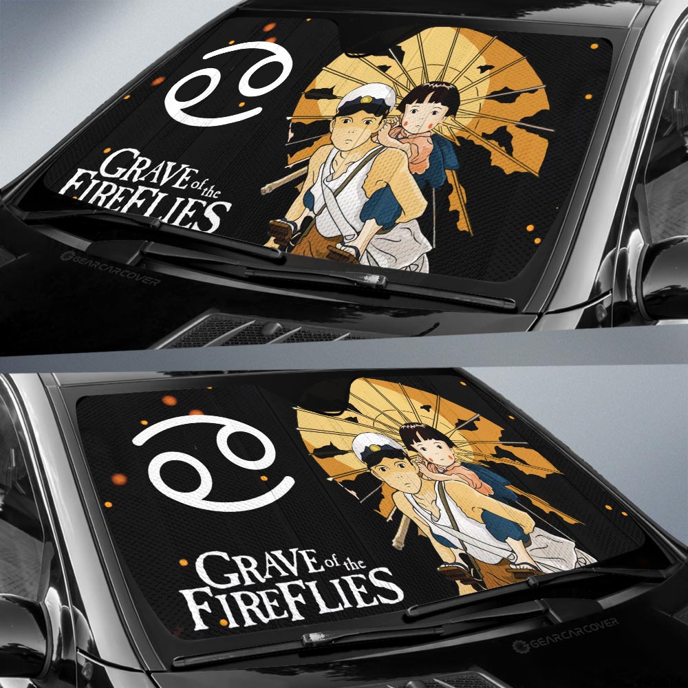 Grave Of The Fireflies Car Sunshade Custom Car Accessories - Gearcarcover - 2