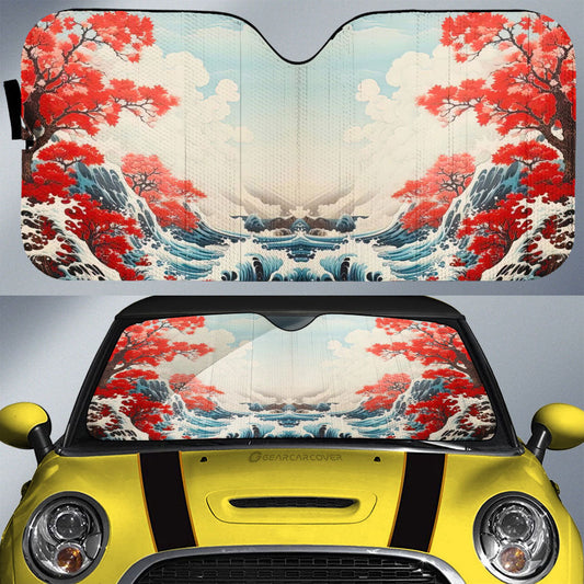 Great Wave Kanagawa Car Sunshade Custom Car Accessories - Gearcarcover - 1