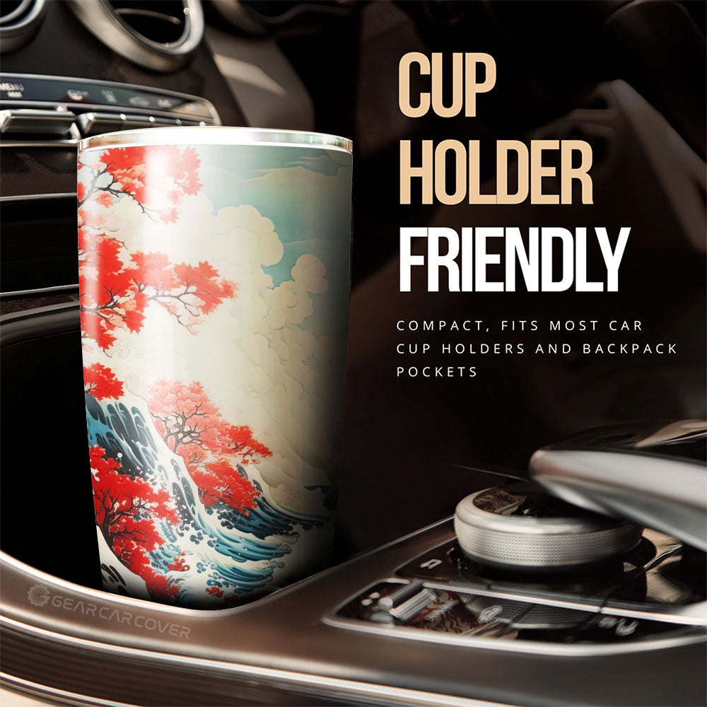Great Wave Kanagawa Tumbler Cup Custom Car Accessories - Gearcarcover - 3