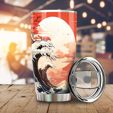 Great Wave Kanagawa Tumbler Cup Custom Car Accessories - Gearcarcover - 1
