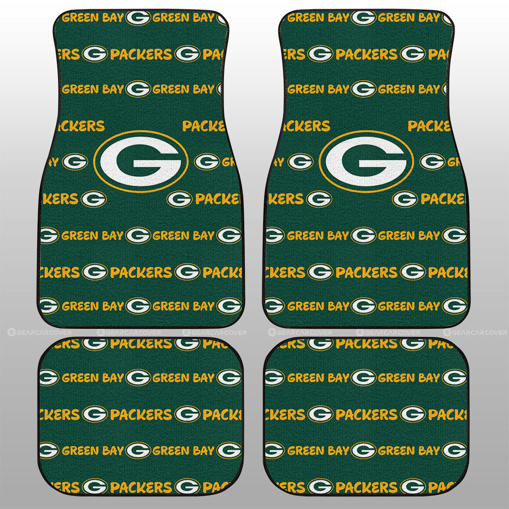 Green Bay Packers Car Floor Mats Sporty Team Collection - Gearcarcover - 1
