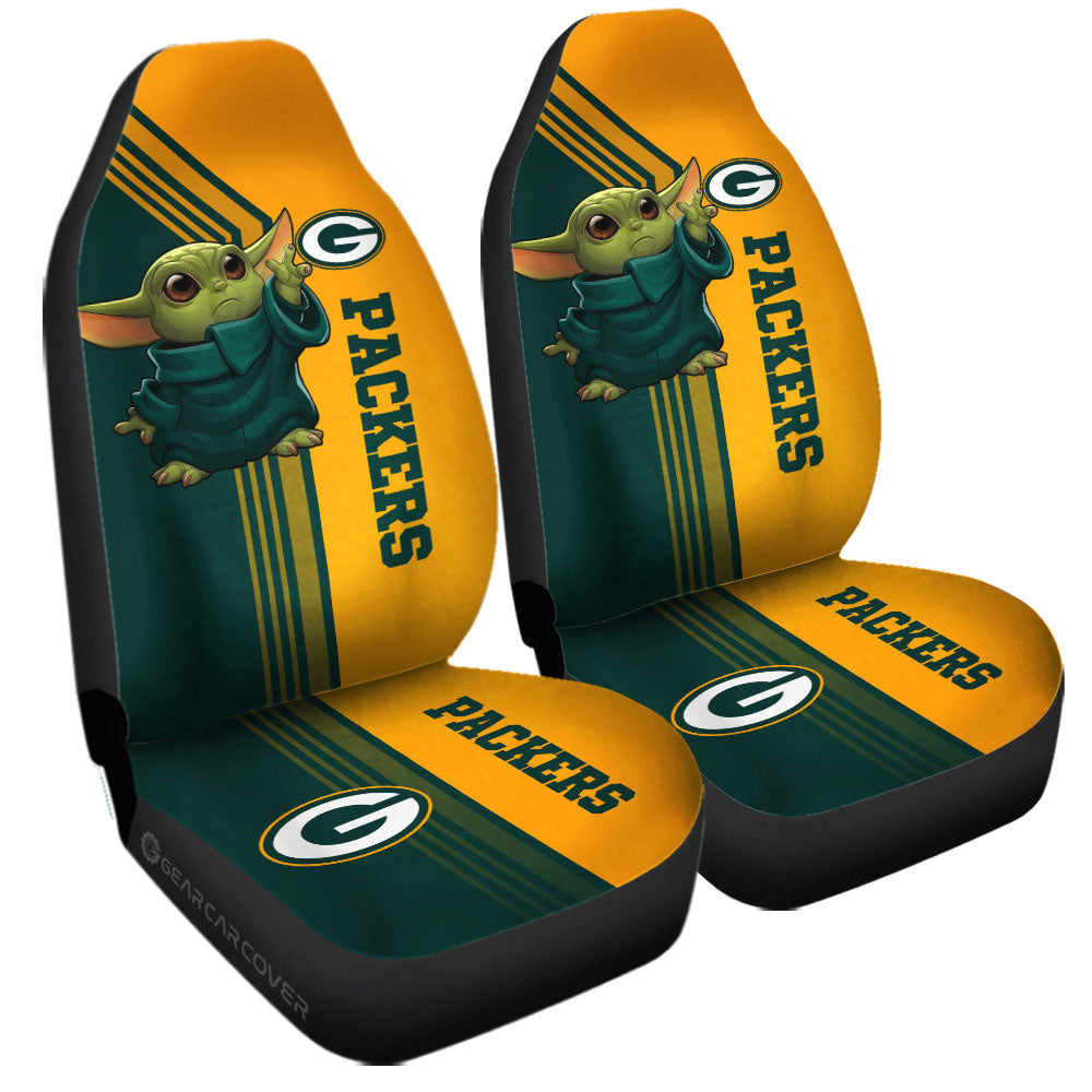 Green Bay Packers Car Seat Covers Baby Yoda Car Accessories - Gearcarcover - 3