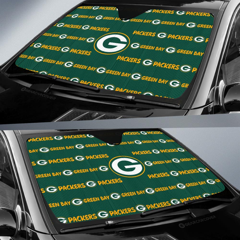 Green Bay Packers Car Sunshade Sporty Team Collection - Gearcarcover - 2