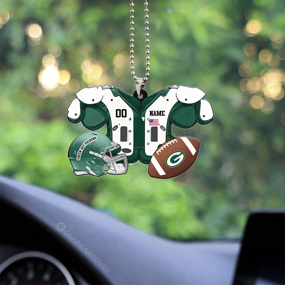 Green Bay Packers Ornament Personalized Uniforms Collection - Gearcarcover - 2