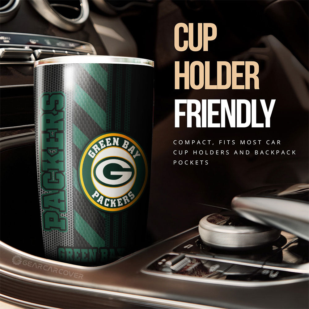 Green Bay Packers Tumbler Cup Custom Car Accessories - Gearcarcover - 3