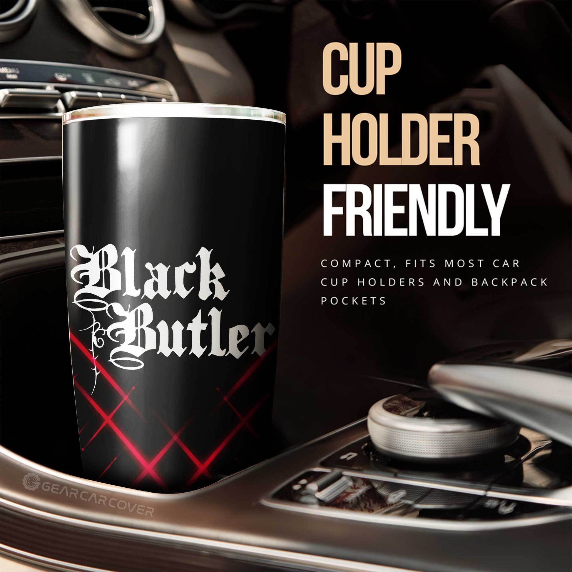 Grell Sutcliff Tumbler Cup Custom Black Butler Car Accessories - Gearcarcover - 3