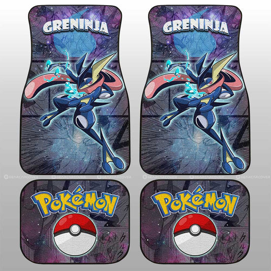 Greninja Car Floor Mats Custom Anime Galaxy Manga Style - Gearcarcover - 2