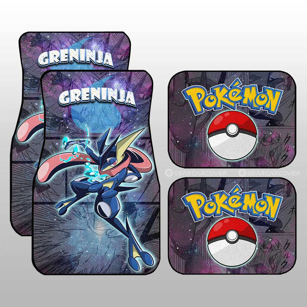 Greninja Car Floor Mats Custom Anime Galaxy Manga Style - Gearcarcover - 1