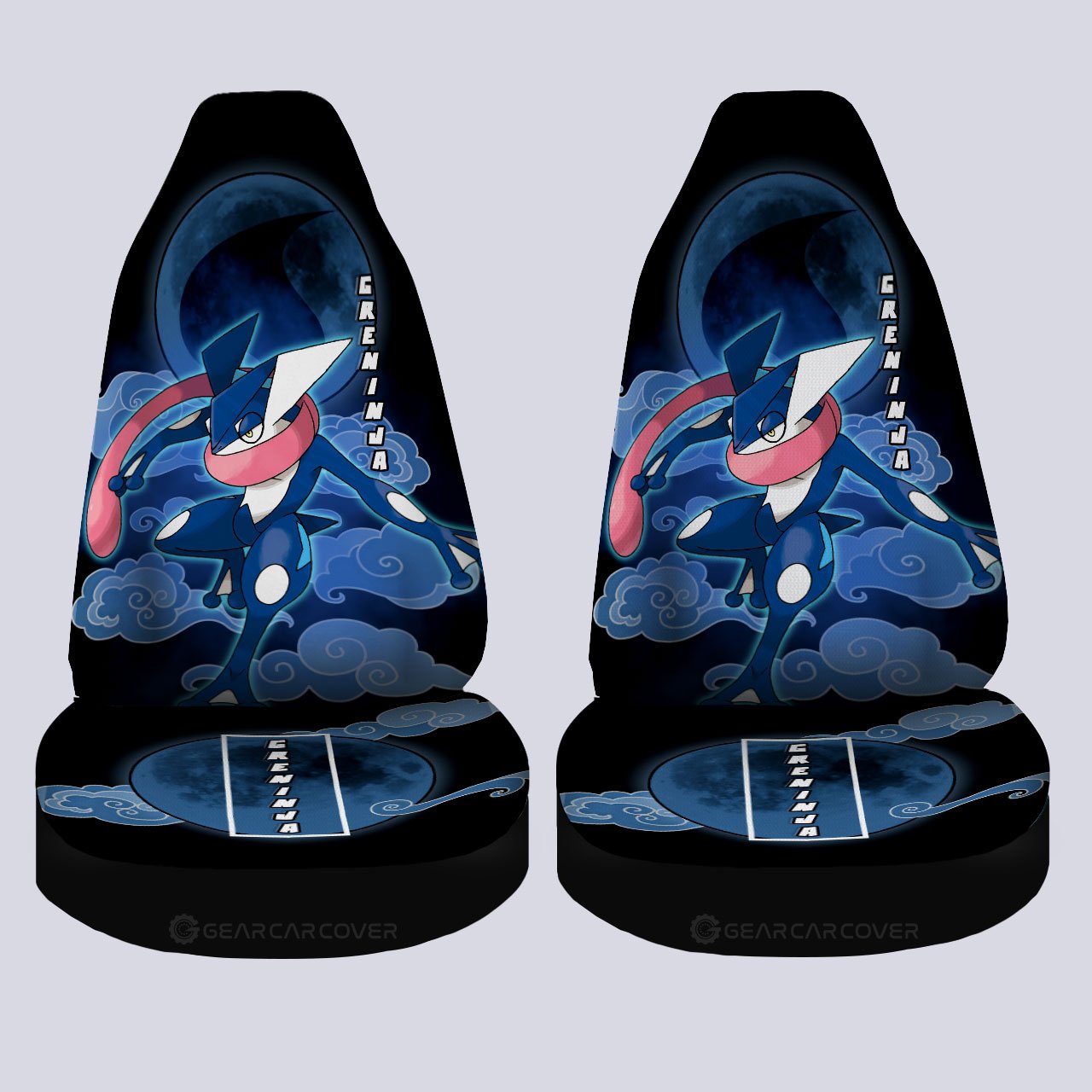 Greninja Car Seat Covers Custom Anime Car Accessories For Anime Fans - Gearcarcover - 4