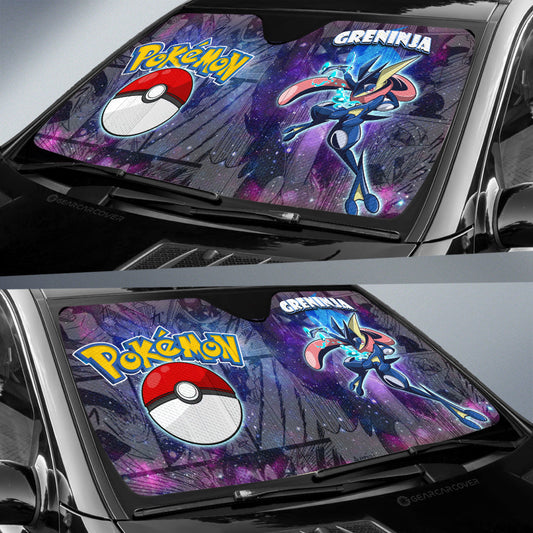 Greninja Car Sunshade Custom Anime Galaxy Manga Style - Gearcarcover - 2
