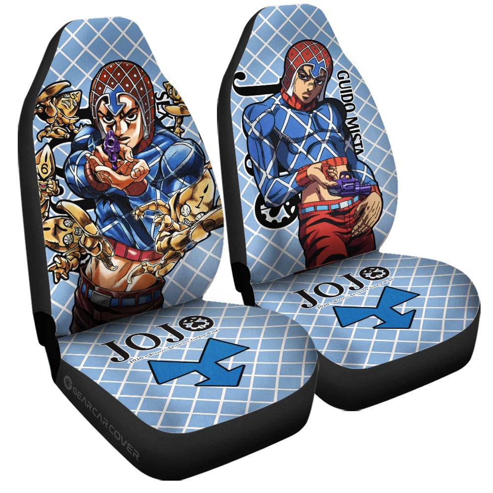 Guido Mista Car Seat Covers Custom Bizarre Adventure Car Accessories - Gearcarcover - 3