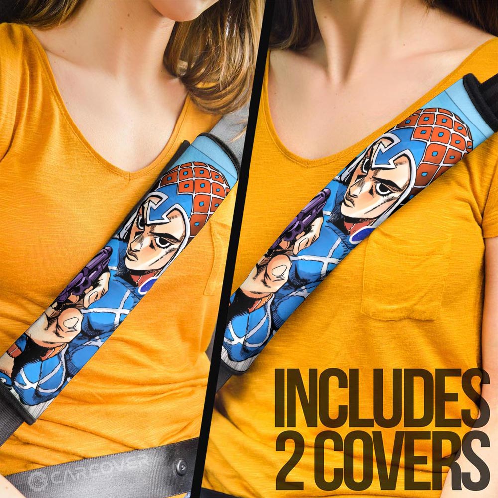 Guido Mista Seat Belt Covers Custom Bizarre Adventure Car Accessories - Gearcarcover - 3