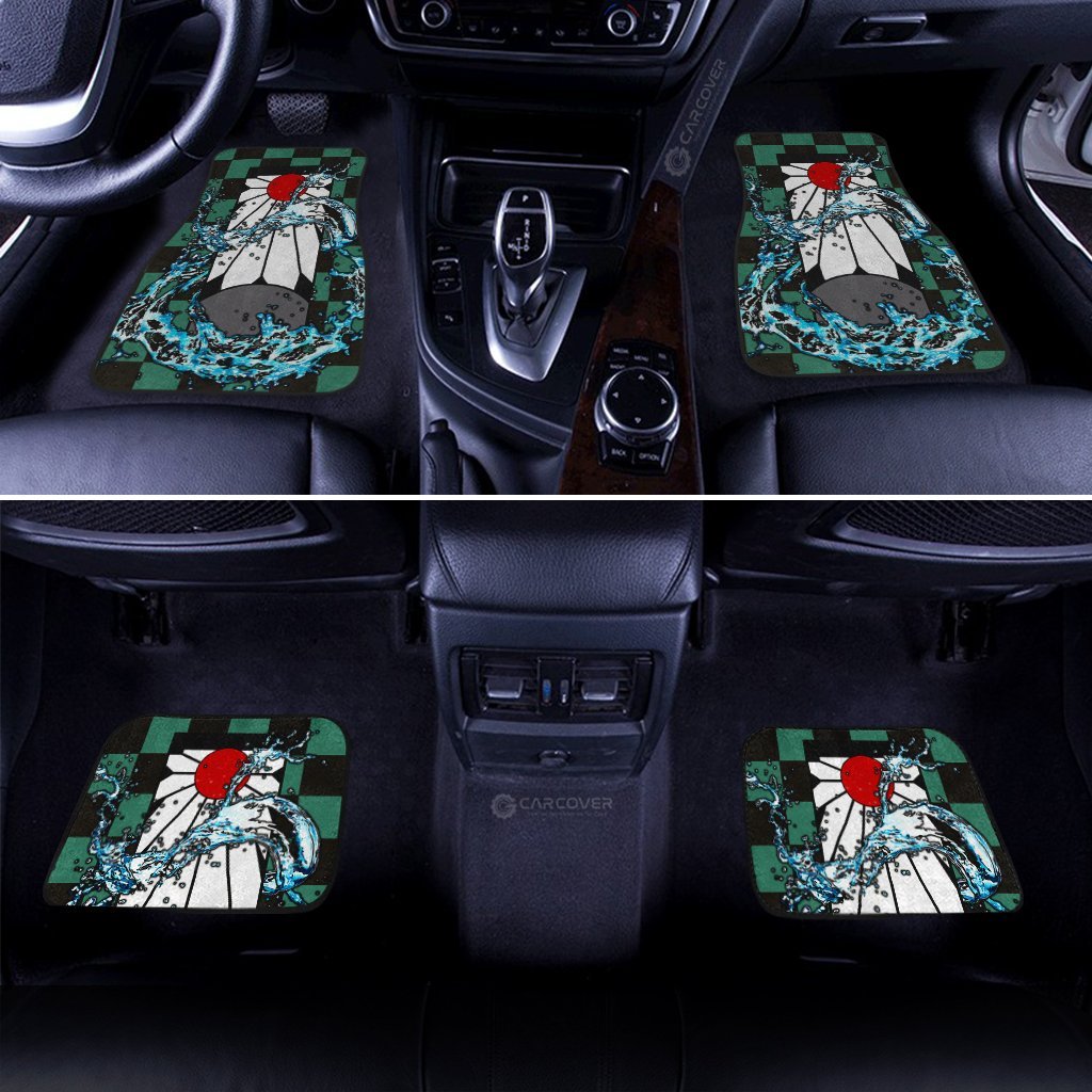 Hanafuda Tanjiro Car Floor Mats Custom Demon Slayer Anime Car Accessories - Gearcarcover - 3