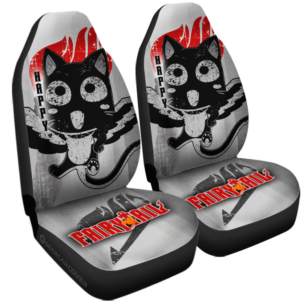 Happy Car Seat Covers Custom Fairy Tail Anime Car Accessories - Gearcarcover - 3