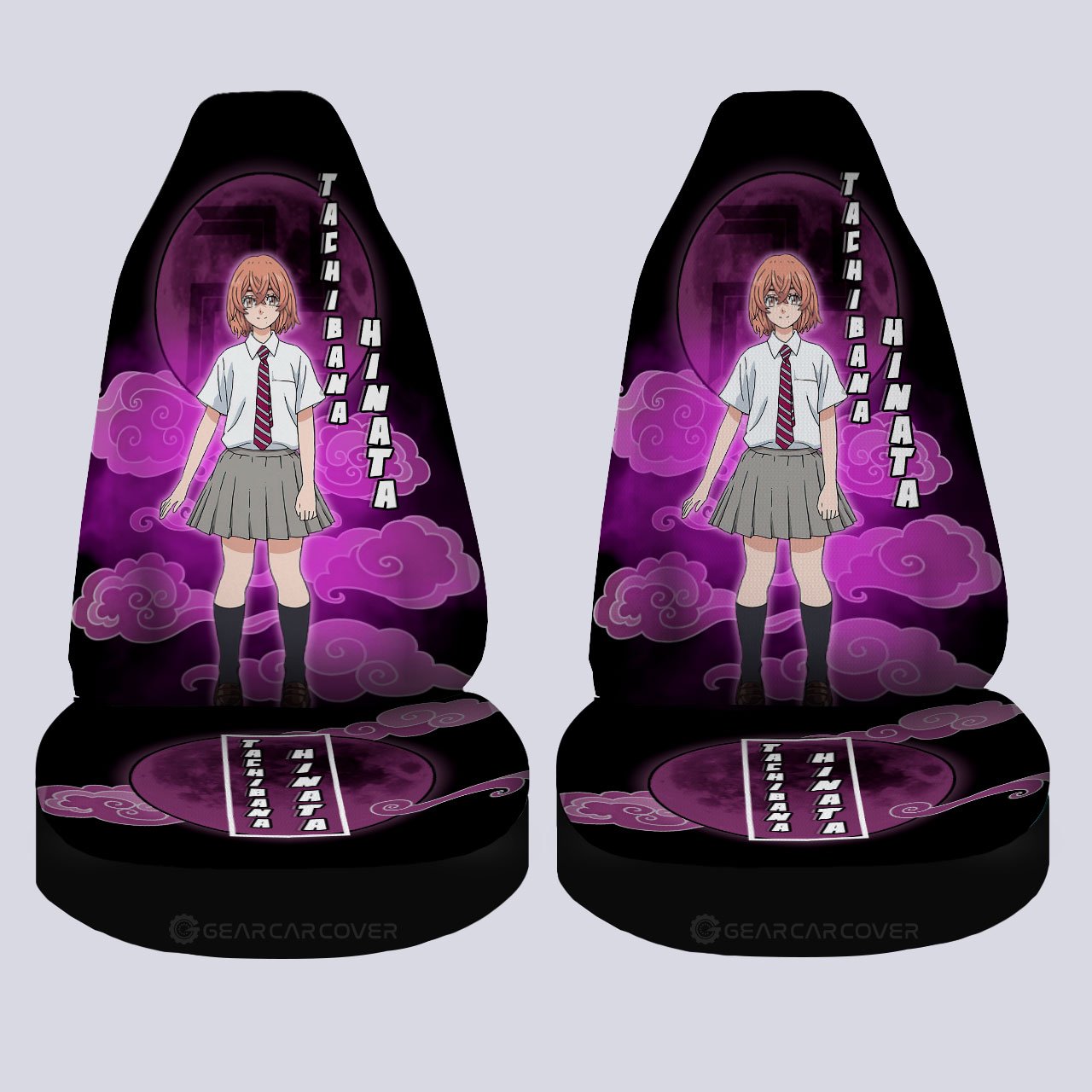 Hinata Tachibana Car Seat Covers Custom Tokyo Reverngers Car Interior Accessories - Gearcarcover - 4