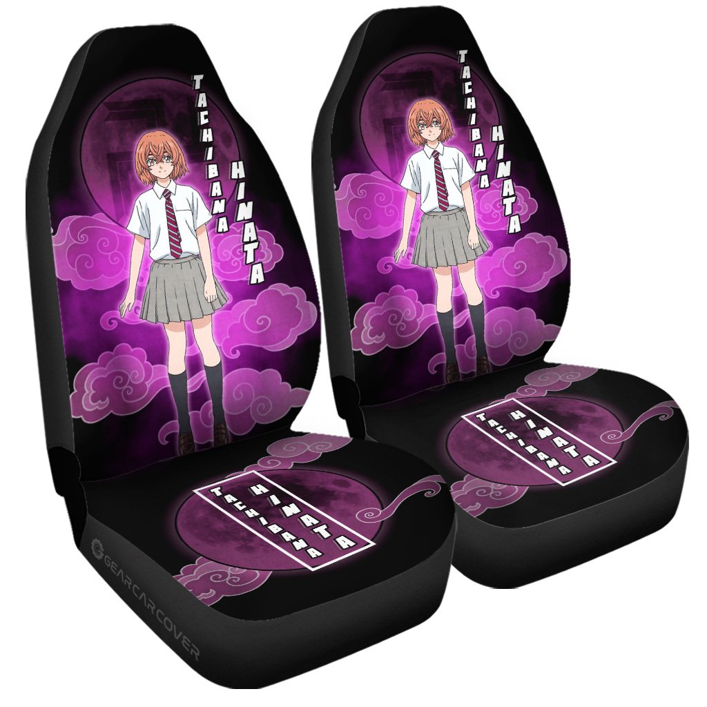 Hinata Tachibana Car Seat Covers Custom Tokyo Reverngers Car Interior Accessories - Gearcarcover - 3