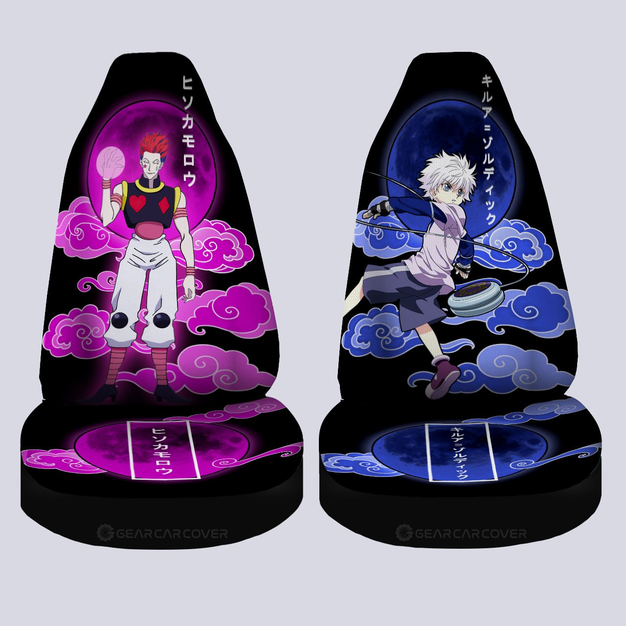 Hisoka Morow And Killua Zoldyck Car Seat Covers Custom Car Accessories - Gearcarcover - 4