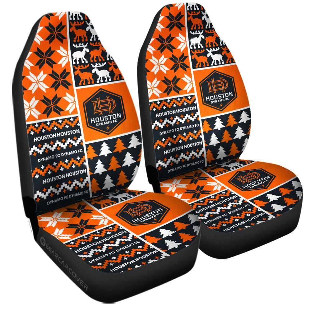 Houston Dynamo FC Car Seat Covers Custom Ugly Style Car Accessories - Gearcarcover - 3