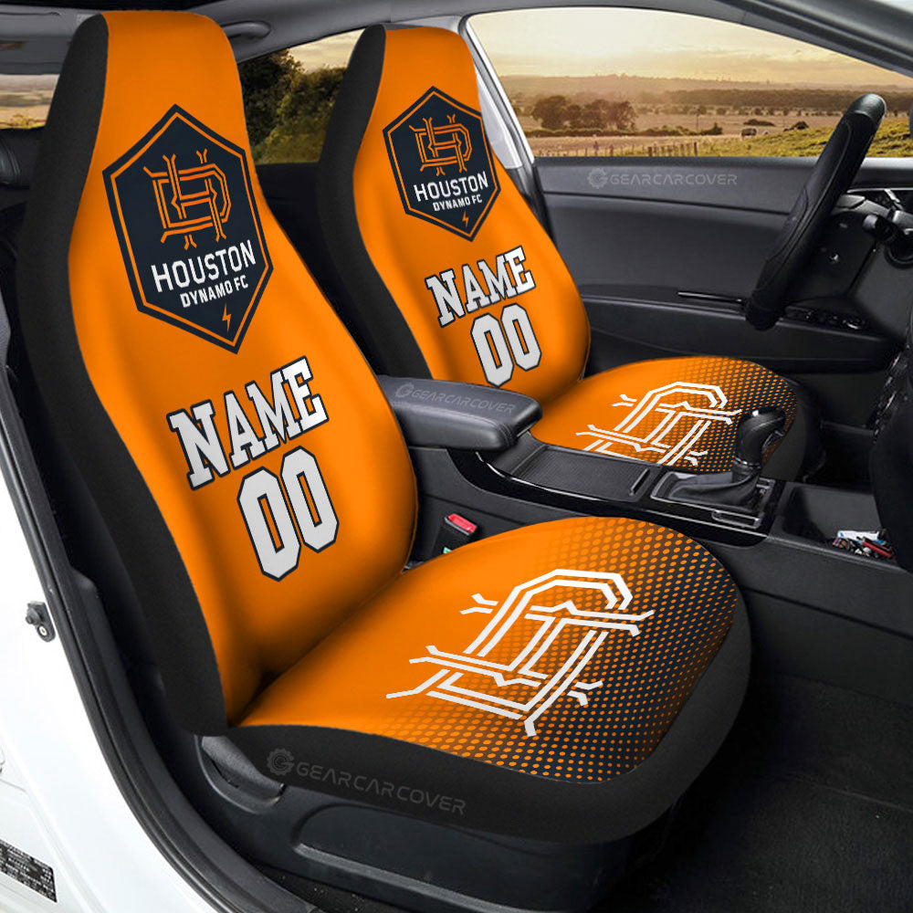 Houston Dynamo FC Car Seat Covers Sporty Team Collection - Gearcarcover - 2