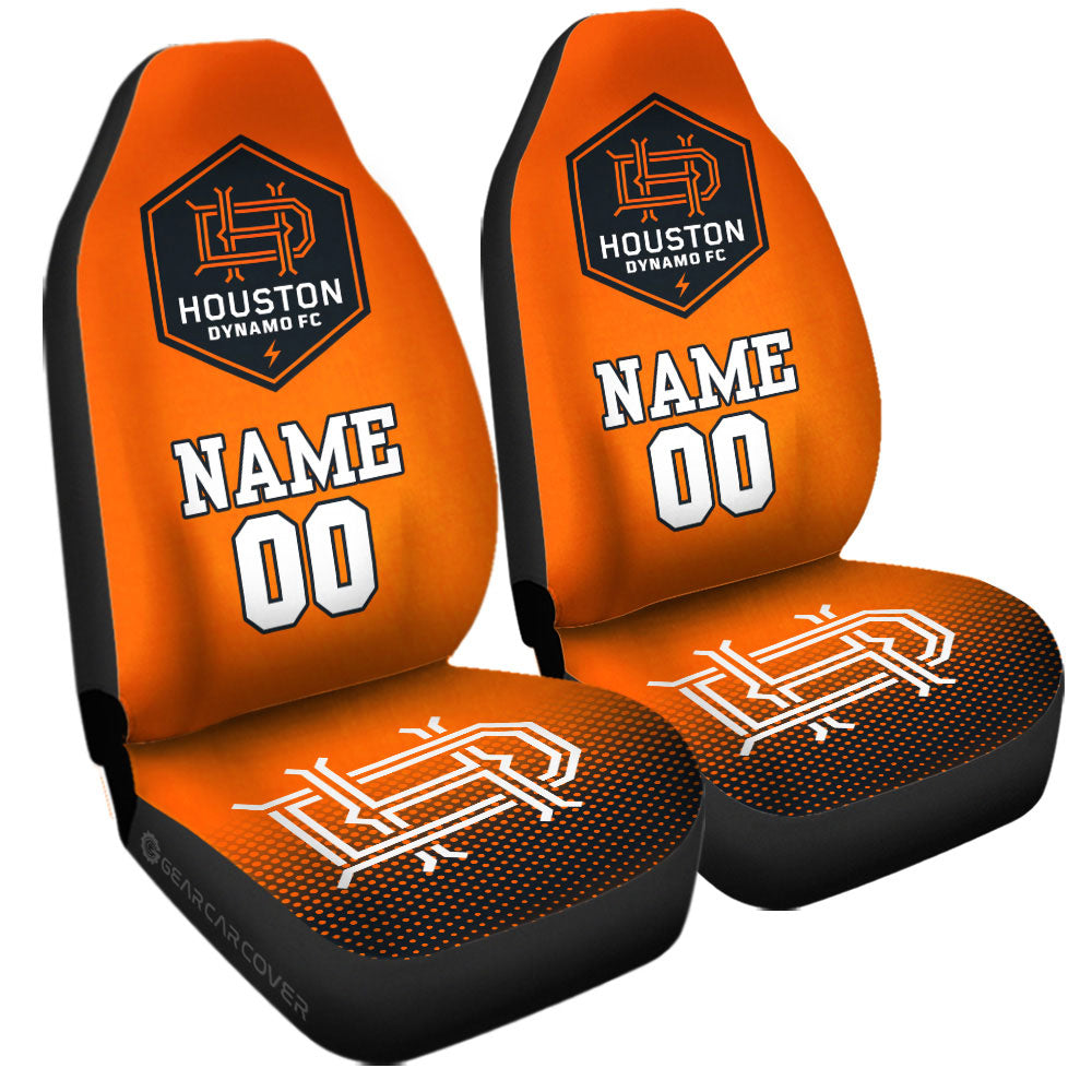 Houston Dynamo FC Car Seat Covers Sporty Team Collection - Gearcarcover - 3