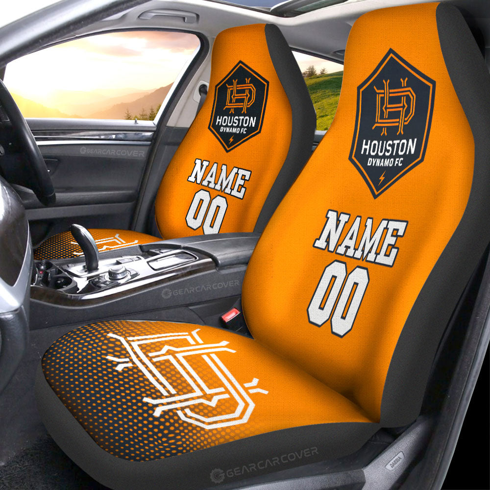 Houston Dynamo FC Car Seat Covers Sporty Team Collection - Gearcarcover - 1