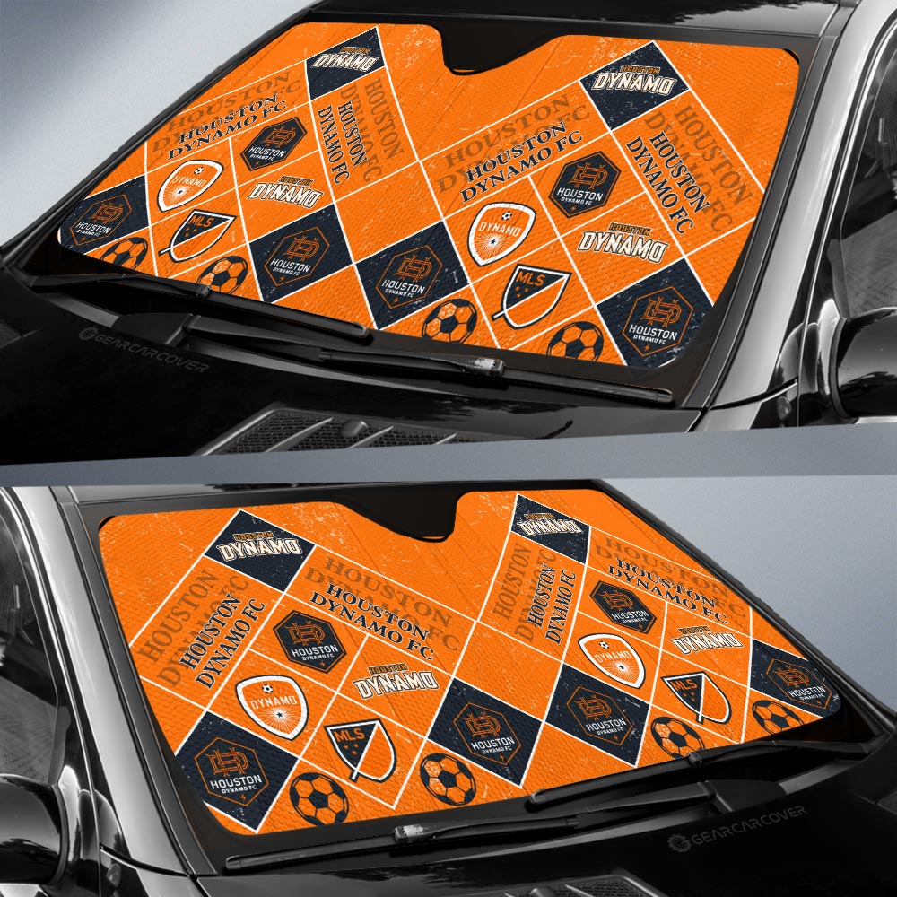 Houston Dynamo FC Car Sunshade Sporty Team Collection - Gearcarcover - 2