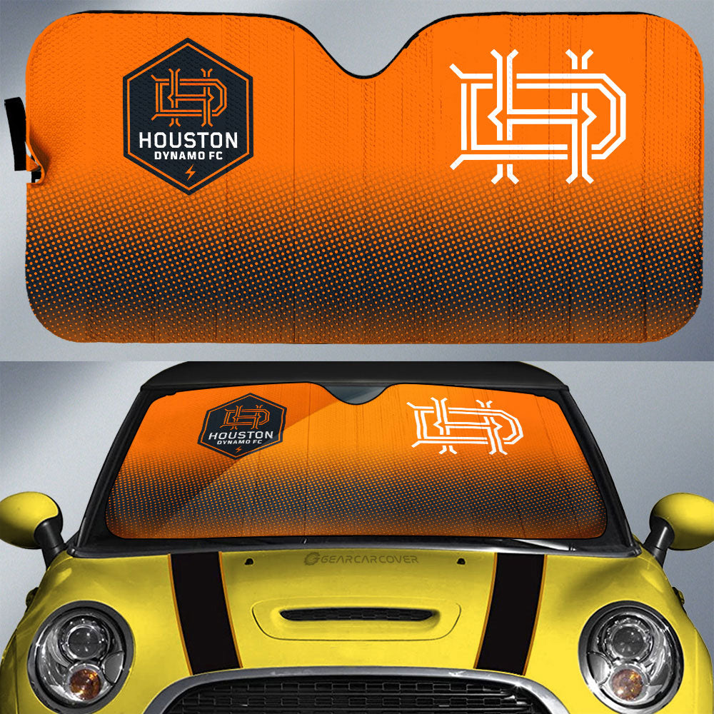 Houston Dynamo FC Car Sunshade Sporty Team Collection - Gearcarcover - 3