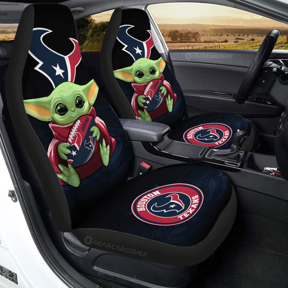 Houston Texans Car Seat Covers Baby Yoda Car Accessories For Fan - Gearcarcover - 2
