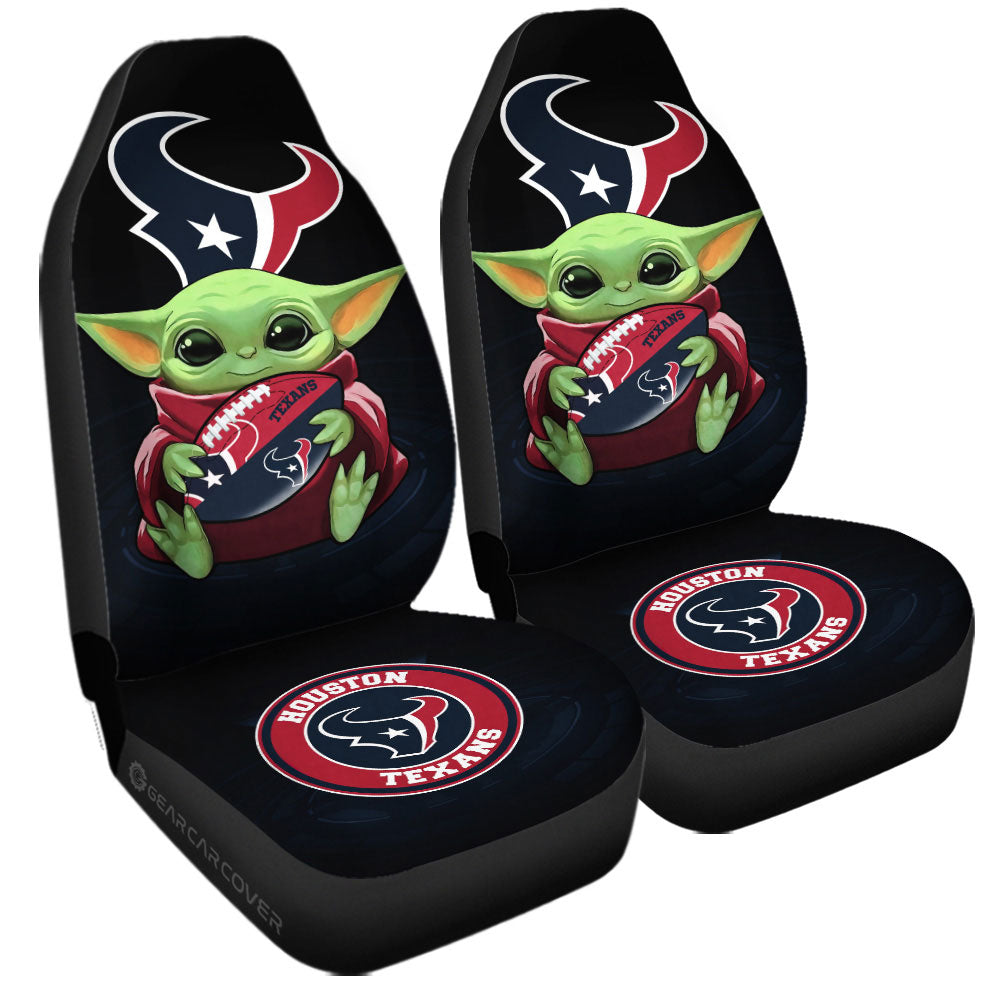 Houston Texans Car Seat Covers Baby Yoda Car Accessories For Fan - Gearcarcover - 3