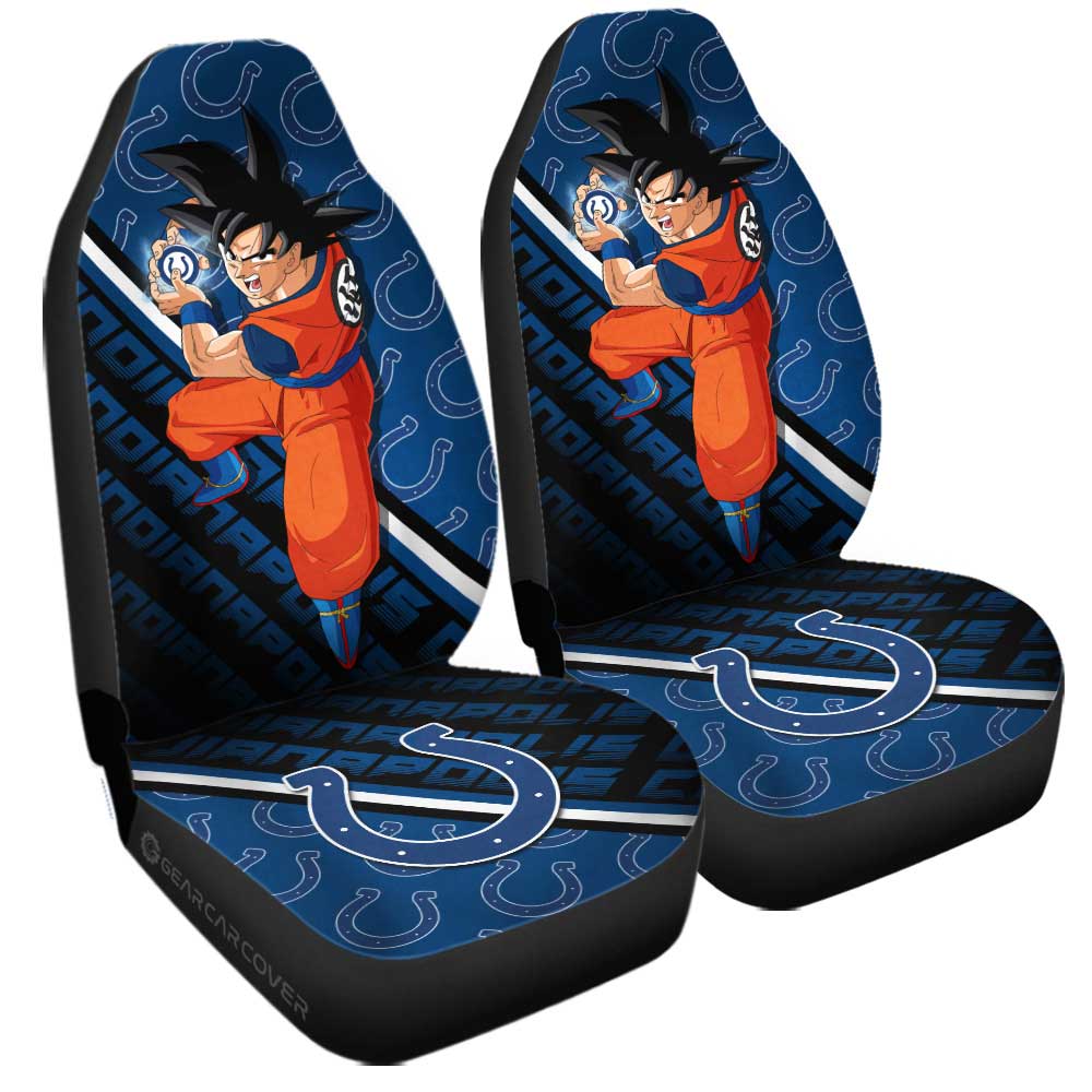 Indianapolis Colts Car Seat Covers Goku Car Decorations For Fans - Gearcarcover - 3
