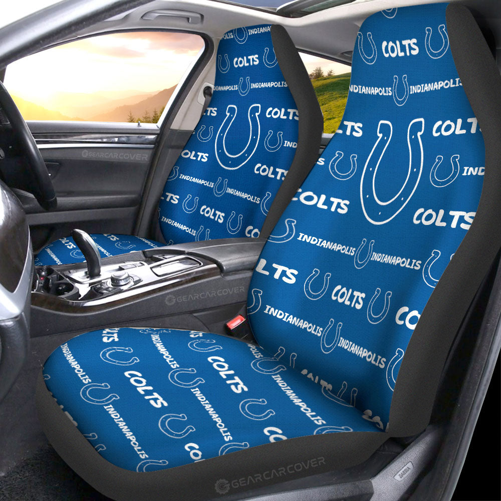 Indianapolis Colts Car Seat Covers Sporty Team Collection - Gearcarcover - 1