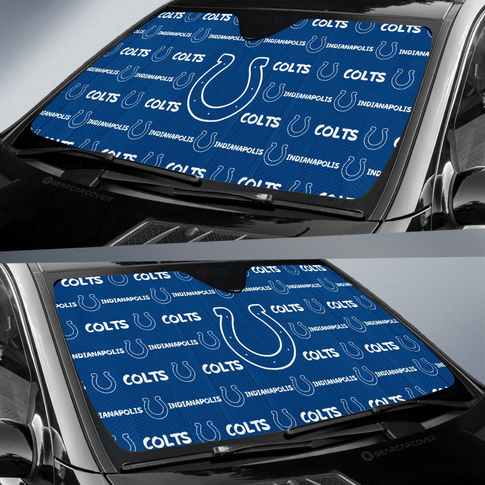 Indianapolis Colts Car Sunshade Sporty Team Collection - Gearcarcover - 2