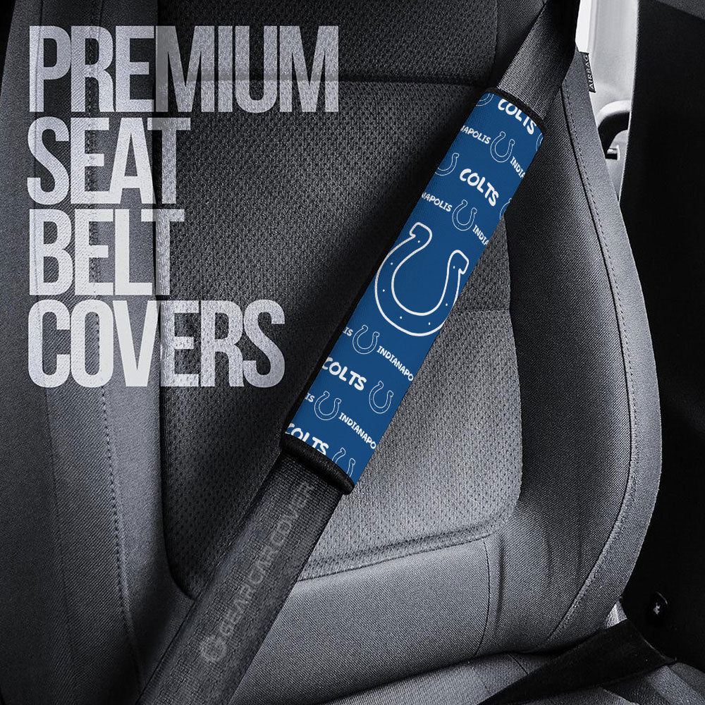 Indianapolis Colts Seat Belt Covers Sporty Team Collection - Gearcarcover - 3