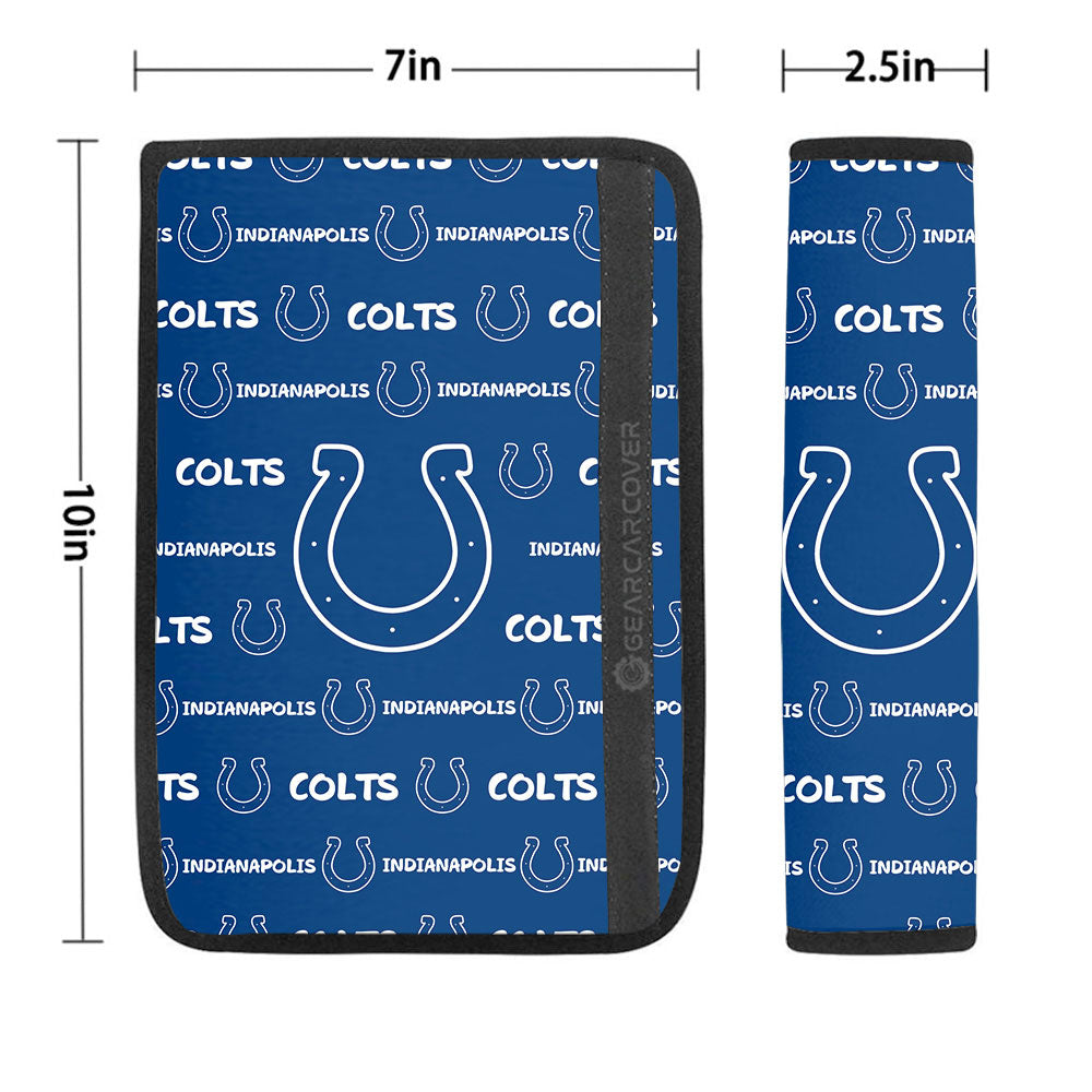 Indianapolis Colts Seat Belt Covers Sporty Team Collection - Gearcarcover - 1