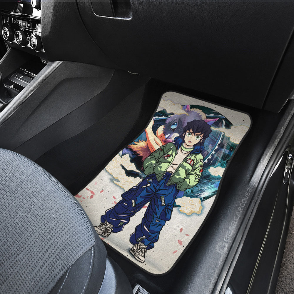 Inosuke Hashibira Car Floor Mats Anime Collection - Gearcarcover - 3
