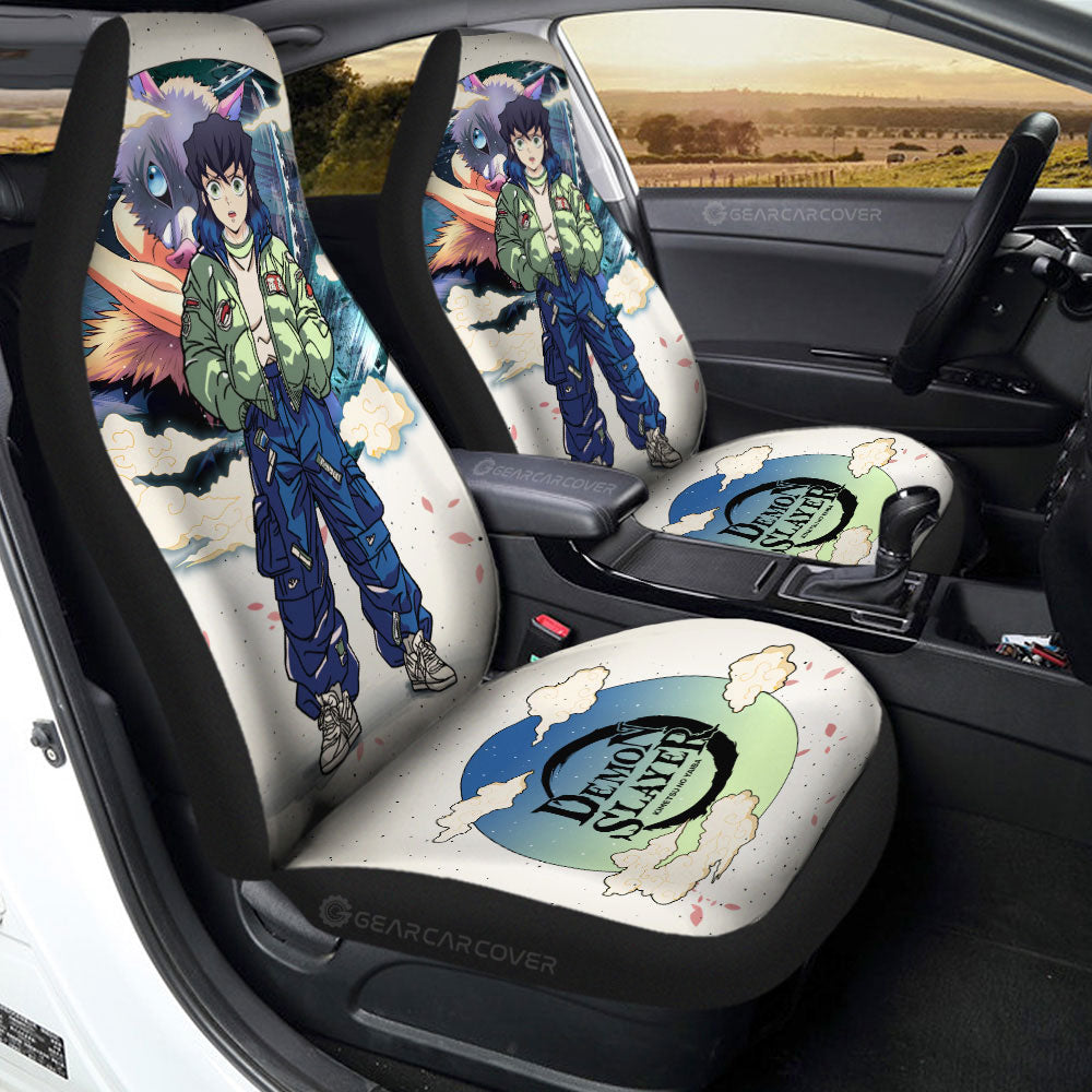 Inosuke Hashibira Car Seat Covers Anime Collection - Gearcarcover - 2