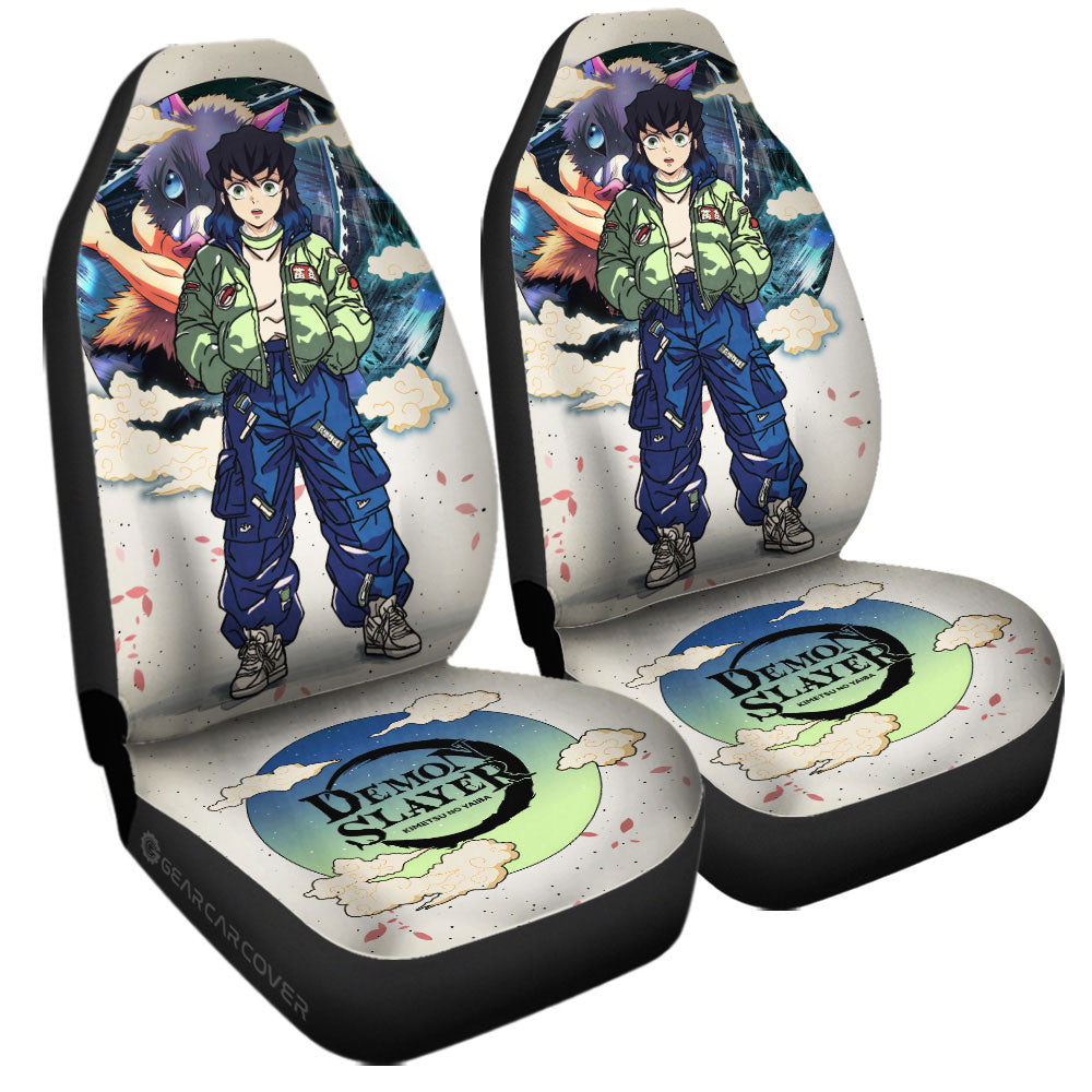 Inosuke Hashibira Car Seat Covers Anime Collection - Gearcarcover - 3