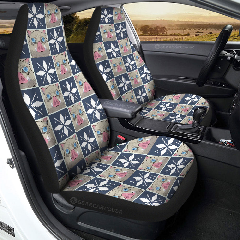 Inosuke Hashibira Car Seat Covers Custom Anime Car Accessories - Gearcarcover - 2