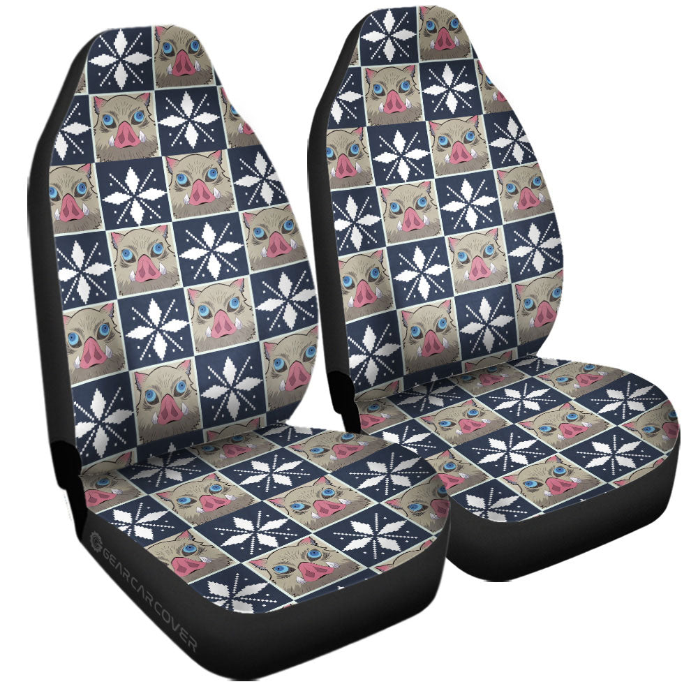 Inosuke Hashibira Car Seat Covers Custom Anime Car Accessories - Gearcarcover - 3