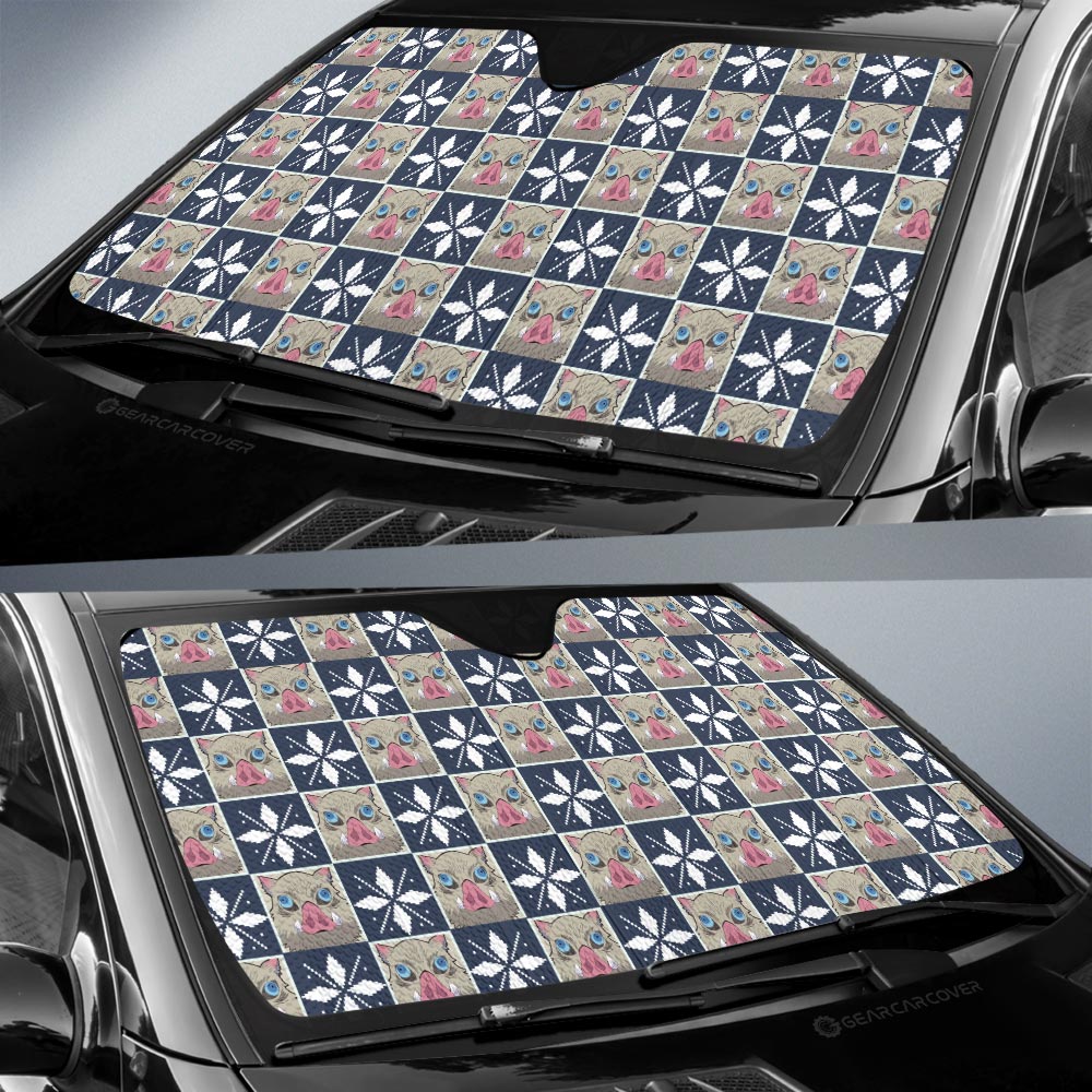 Inosuke Hashibira Car Sunshade Custom Anime Car Accessories - Gearcarcover - 2