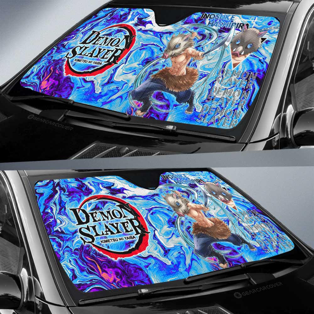 Inosuke Hashibira Car Sunshade Custom Car Accessories - Gearcarcover - 2