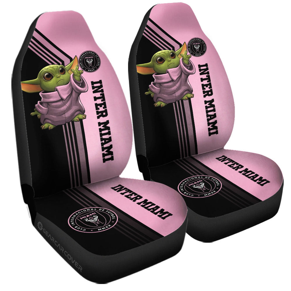 Inter Miami CF Car Seat Covers Baby Yoda Car Accessories - Gearcarcover - 3