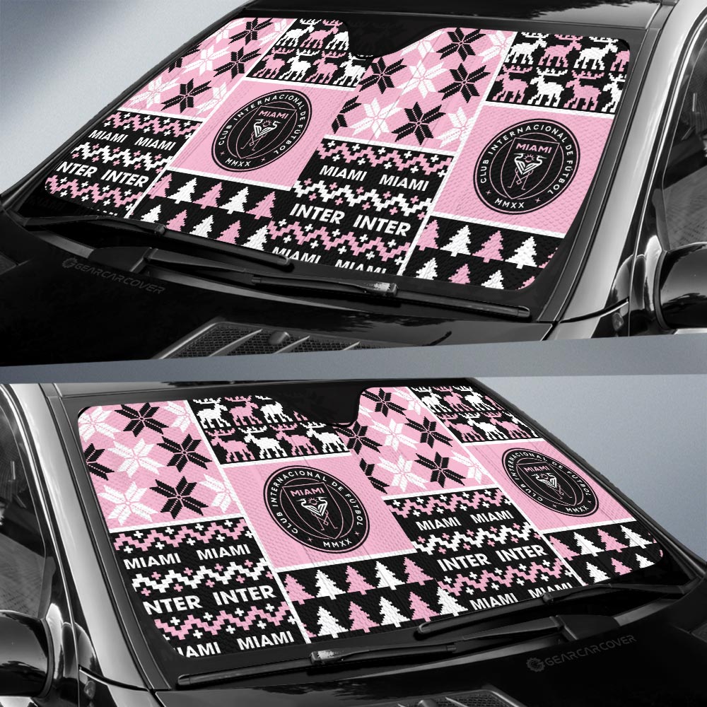 Inter Miami CF Car Sunshade Custom Ugly Style Car Accessories - Gearcarcover - 2