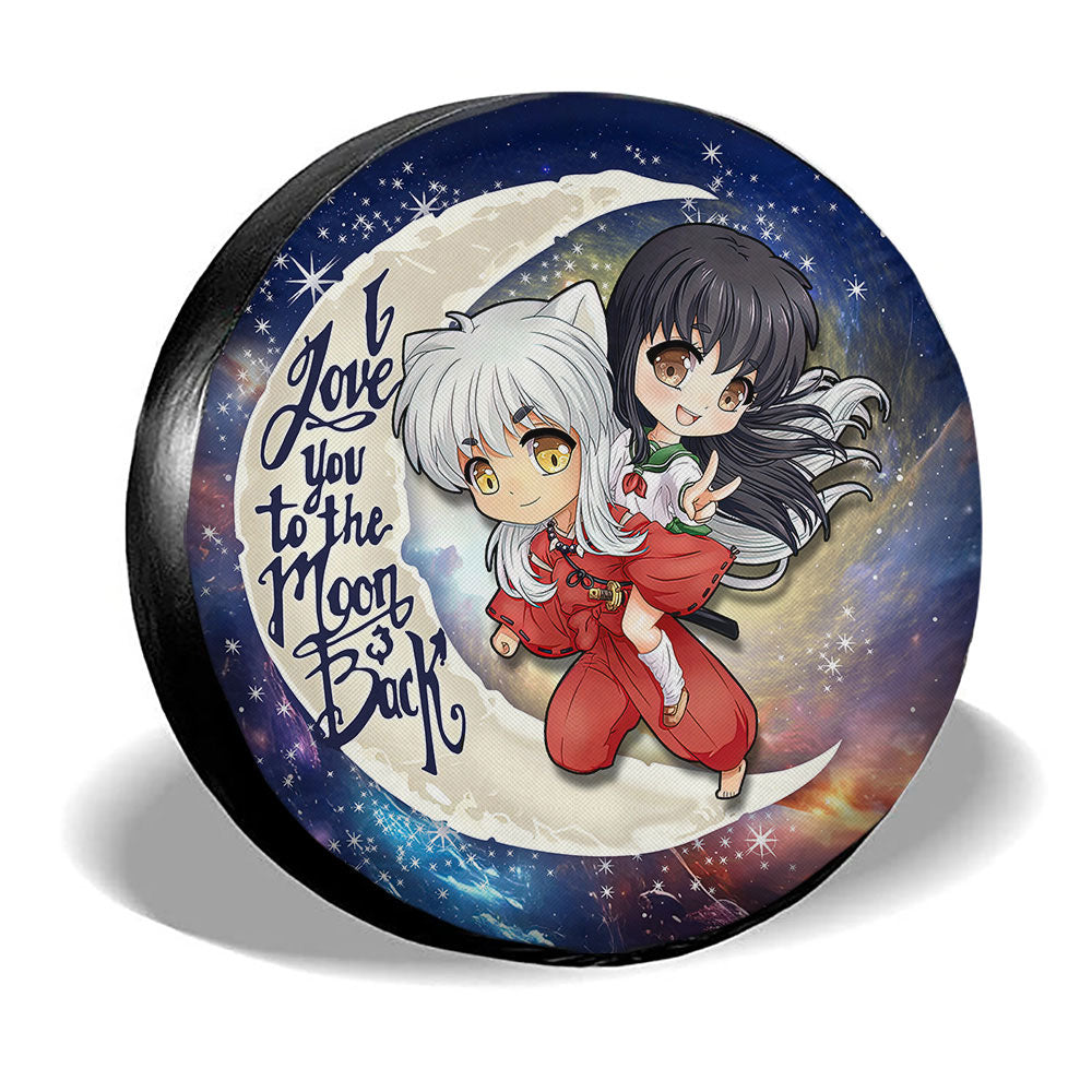 InuYasha And Kagome Spare Tire Covers Custom Car Accessories - Gearcarcover - 3
